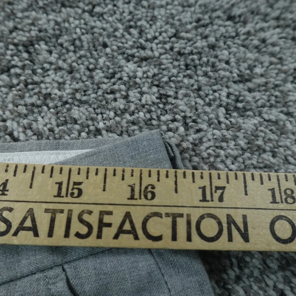 J Crew Pants Mens 33X26 Gray Bowery Slim Chino Trouser Flat Front Stretch Preppy